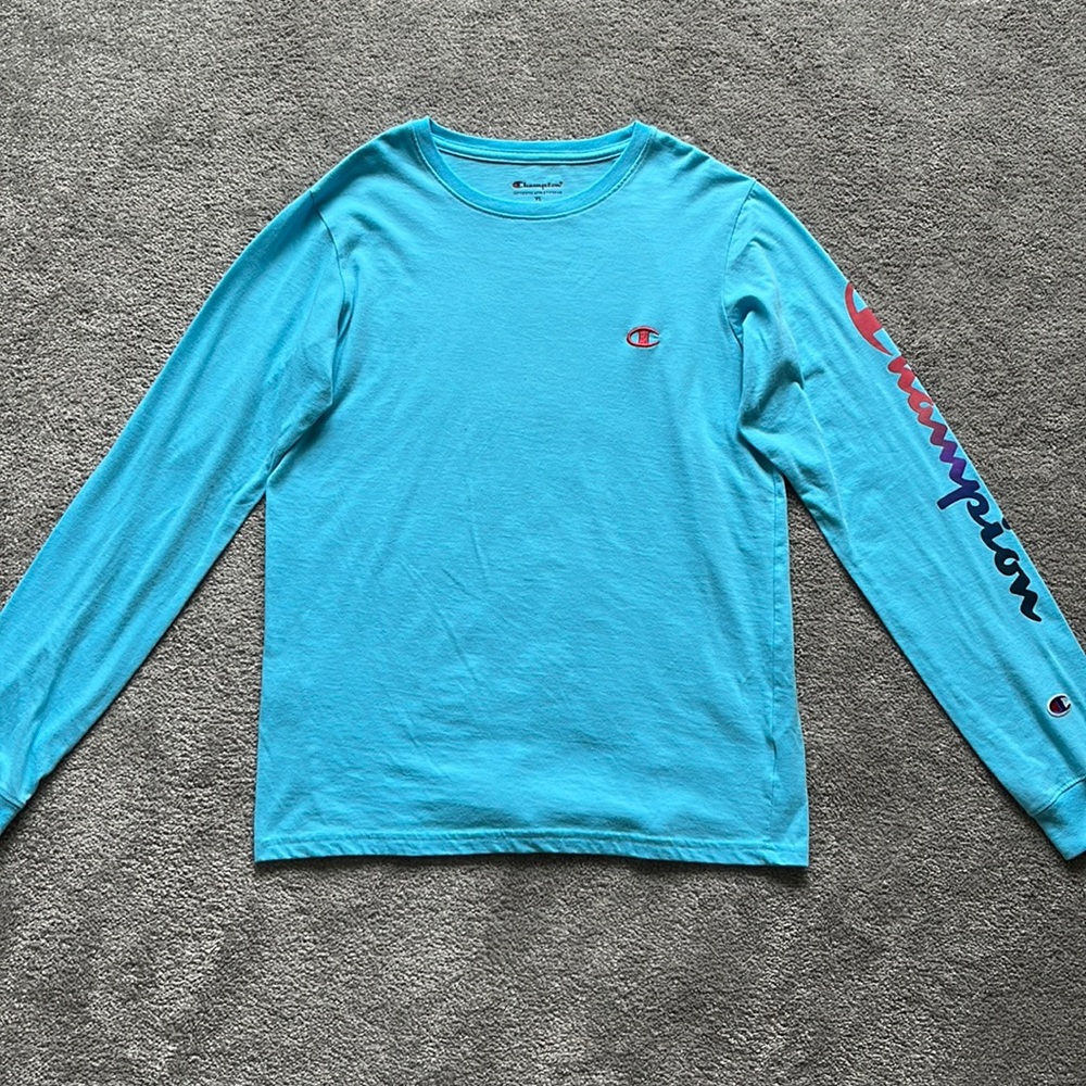 Champion Boys’ Kids’ Long Sleeve Tee Classic Logo, Size: XL